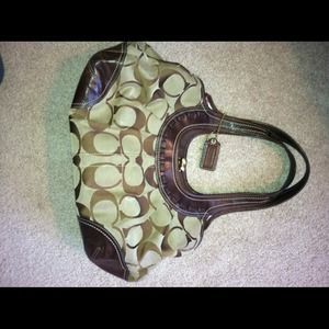 Brown coach bag