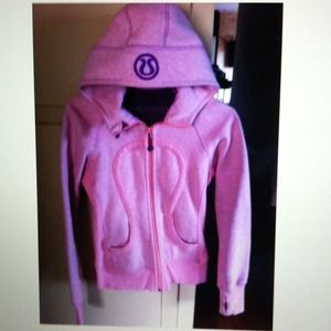 Lululemon scuba heathered pink 2 xsmall hoodie
