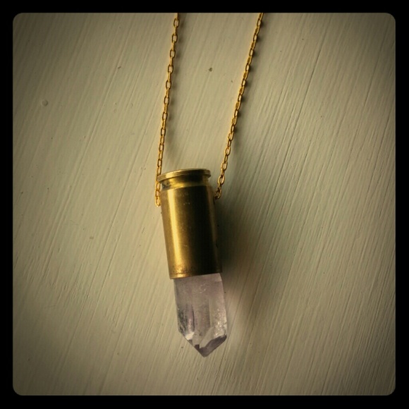 **sold**Amethyst Bullet Necklace