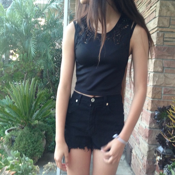 Urban Outfitters Crop Top with Cutouts