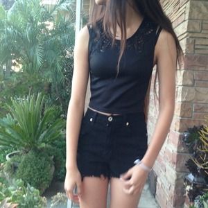 Urban Outfitters Crop Top with Cutouts
