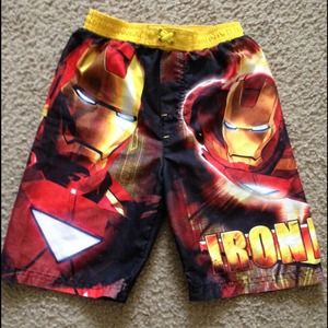 Boys Iron Man Swim Trunks