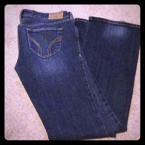 Hollister dark wash flared jeans