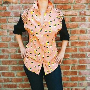 **** REDUCED*** Unique floral button up.