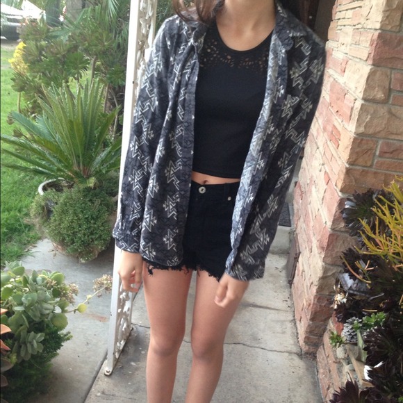 Urban Outfitters Grey Tribal Flannel