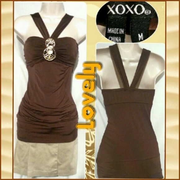 Lovely XOXO dressy top NWOT - Picture 2 of 2