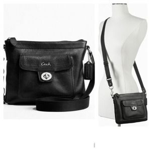 AUTHENTIC Coach - Black Leather Crossbody