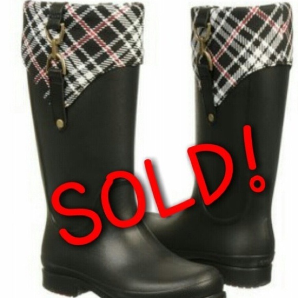 Gorgeous Black Croc Rain Boots☔️