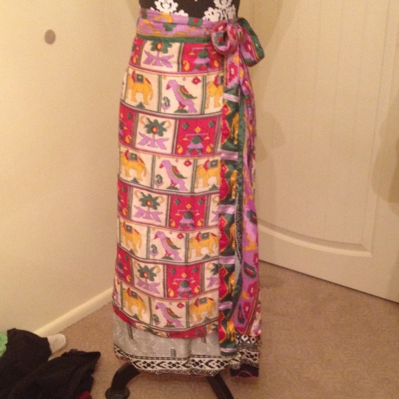 Reversible maxi skirt or dress.