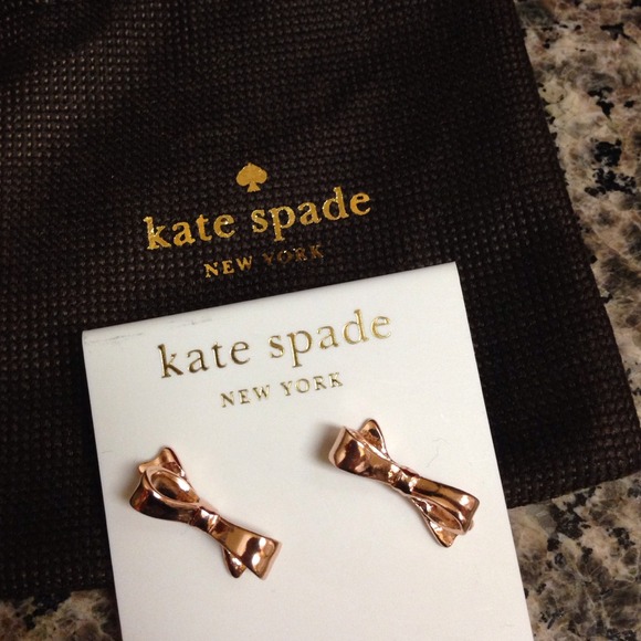 Kate Spade bow earrings & necklace BUNDLE