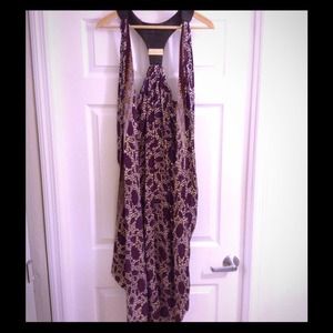 Designer Long silk vest/ wrap dress