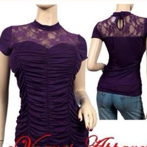 Vintage Purple lace top