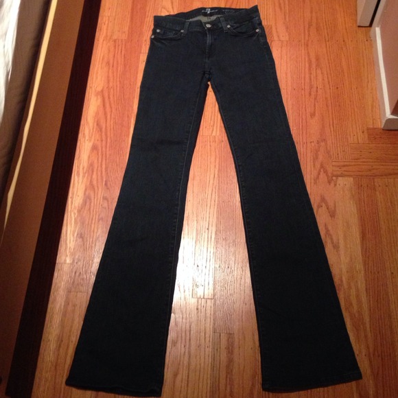 7 for all mankind stretchy bootleg jeans