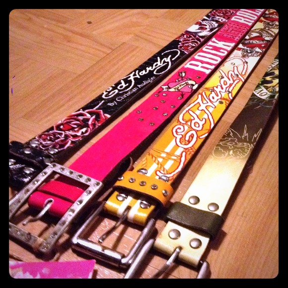 four ed hardy belts
