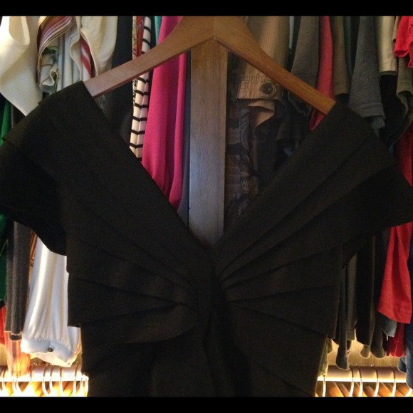 FENDI wool crepe ruffle cocktail dress - Picture 3 of 4