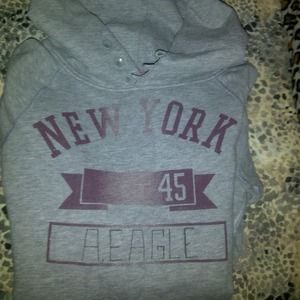 American Eagle Outfitters New York Gray Hoodie