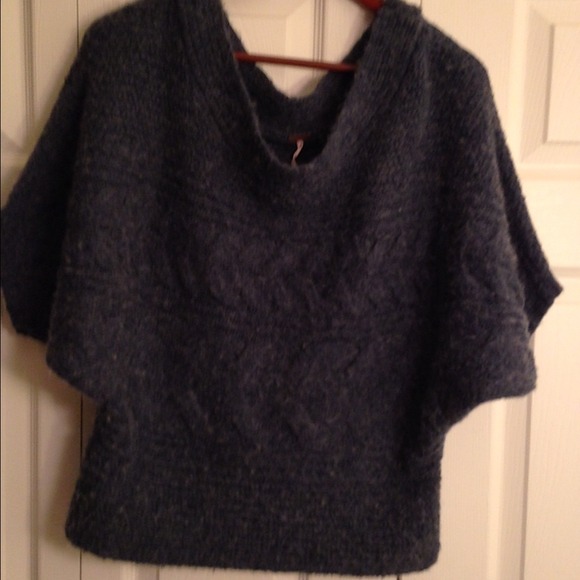 Free People cable knit slouch sweater