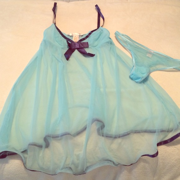 NWT Victoria's Secret Sheer Nightie and Panties