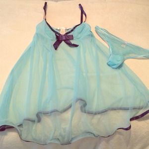 NWT Victoria's Secret Sheer Nightie and Panties