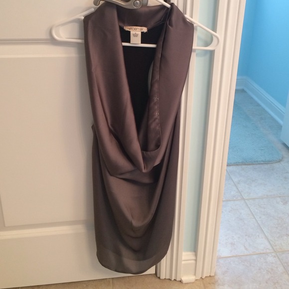 Arden B Cowl Neck Top - Pewter in Medium