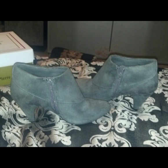 Grey ankle boots
