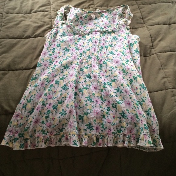 flowery spring tank top