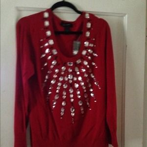 Sparkling Red Sweater