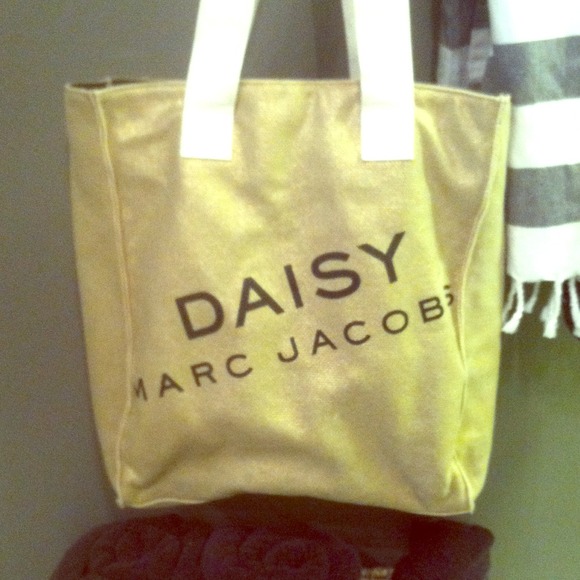 Marc Jacobs shimmery gold tote