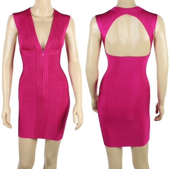 Pink bandage dress - Picture 2 of 2