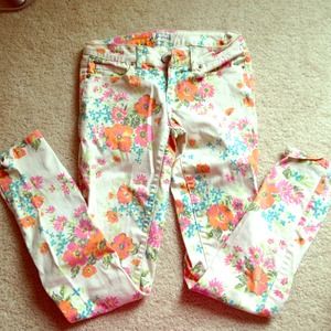 Floral Skinny Jeans