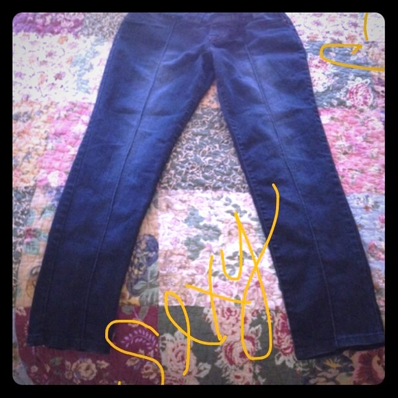 Stretch denim ankle zipper - Picture 1 of 4