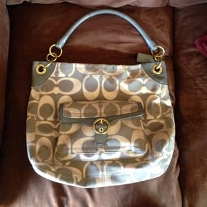 Authentic Gray Coach Purse