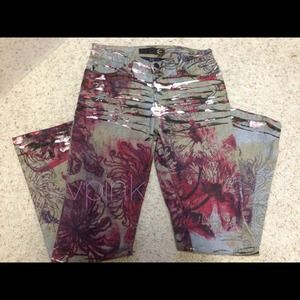 Reduced & Desirable❤️Cavalli Italian Painted Jeans