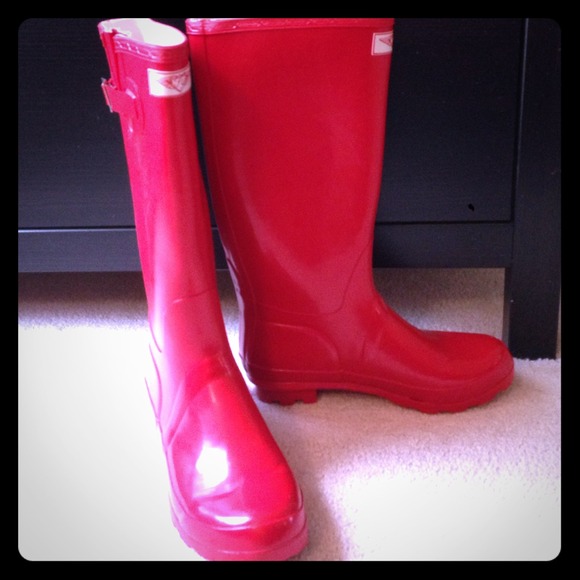 Red Forever Young rain boots