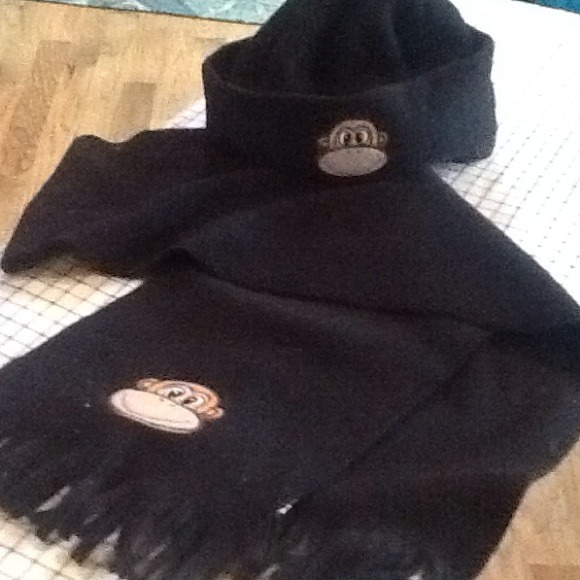 Paul Frank, neck scarf and cap.