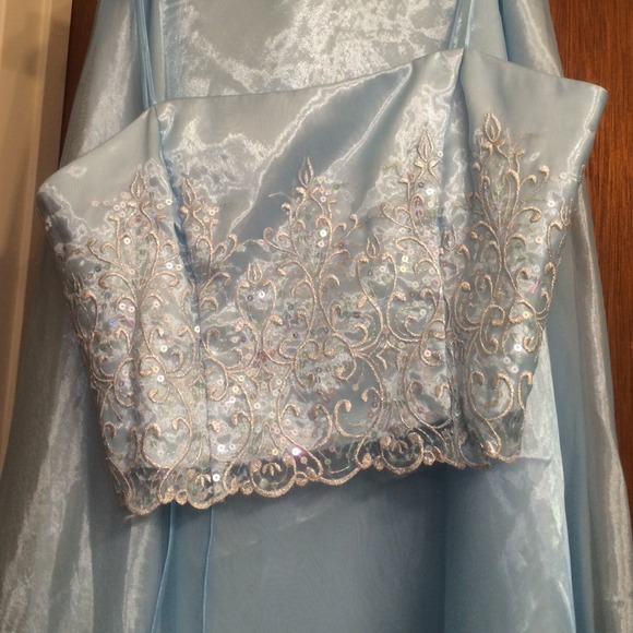 NWOT Sky Blue Sequin Formal