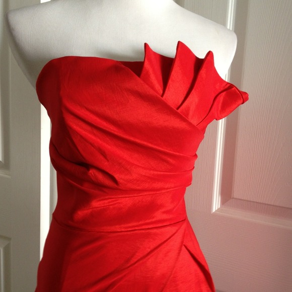 👗 Red Beauty Party Dress - Picture 2 of 3
