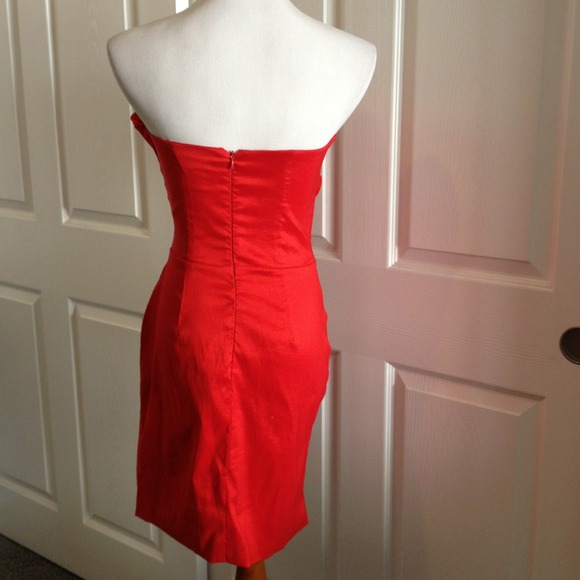 👗 Red Beauty Party Dress - Picture 3 of 3