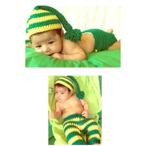 Baby elf hat and diaper cover