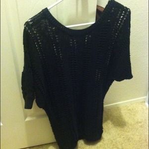 Black knitted top