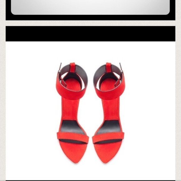 Sold out online & in store red Ankle strap sandals - Picture 2 of 3