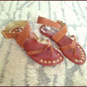 Matt Bernson Tan Leather Sandals