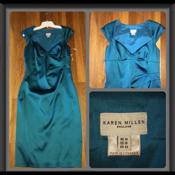 🎉3x HP🎉 Karen Millen stunning emerald dress - Picture 2 of 3