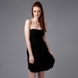 Black Max and Cleo strapless bubble dress