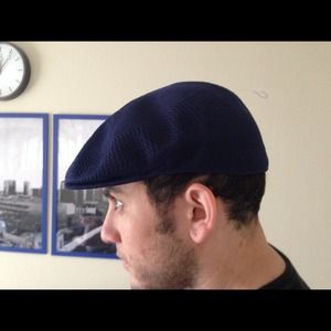 Men's Blue kangol headwear