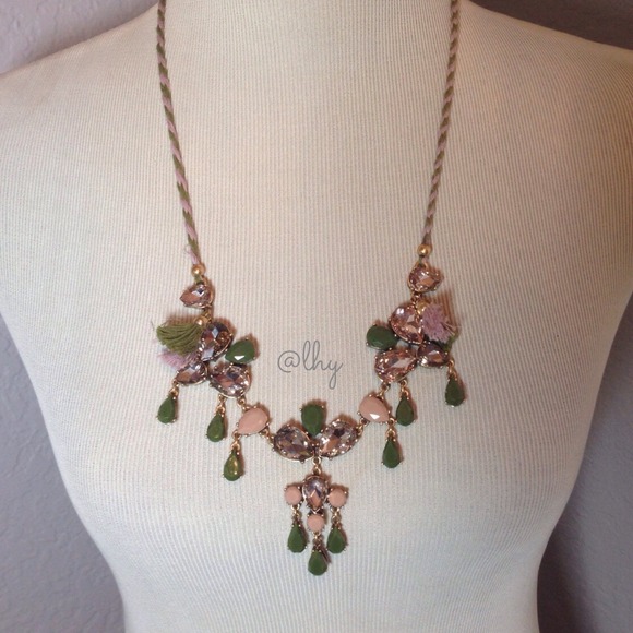 J.Crew Vintage Jewel Tie Necklace