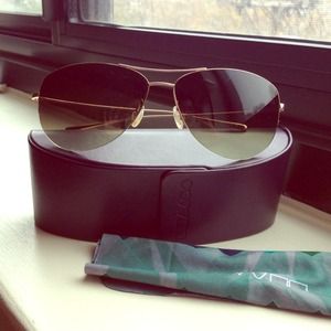 💯 Authentic Oliver Peoples Aviator Sunglasses
