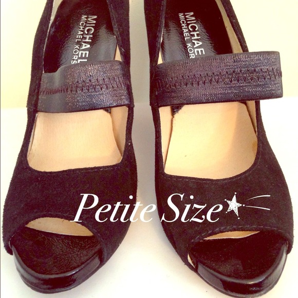 Michael Kors black suede pumps