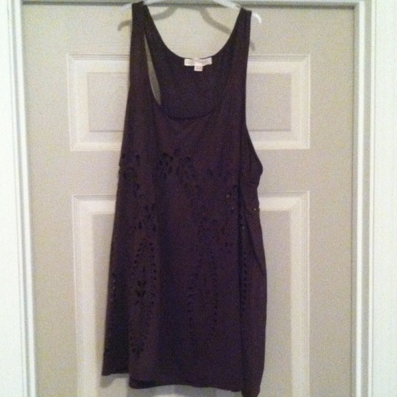 Brown sleeveless top