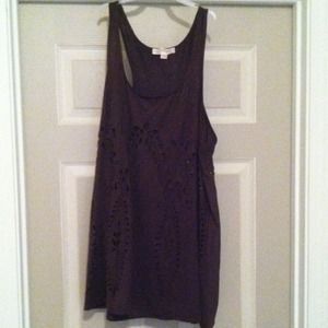 Brown sleeveless top